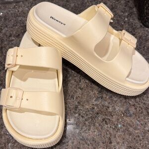 Cream Women's Sandals - New without Tags